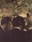 Edgar Degas Musicians in the orchestra painting